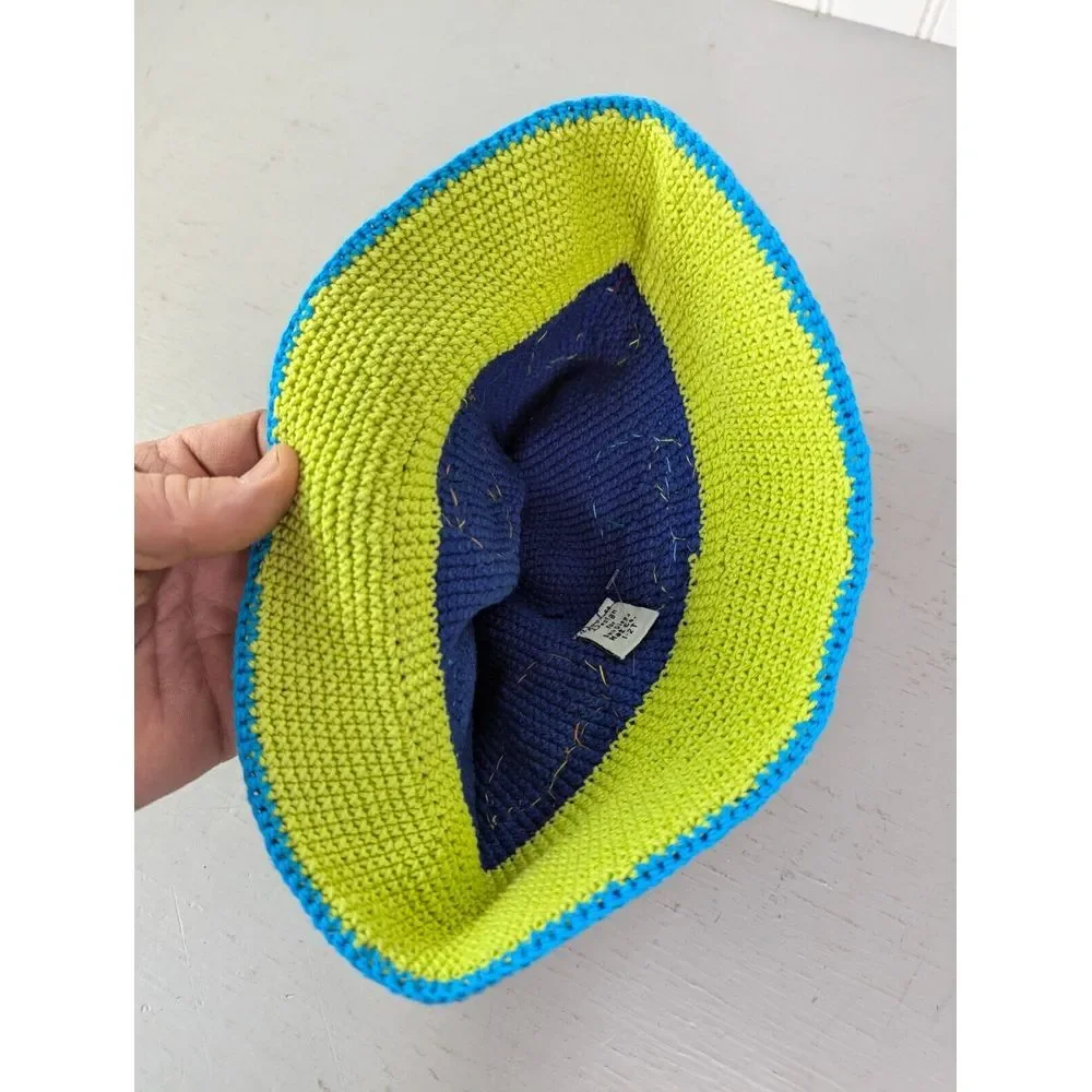 San Diego Hat Co. Boys Bucket Hat 1-2T Day‎ Lee Design Cars Knit Crocheted NWT